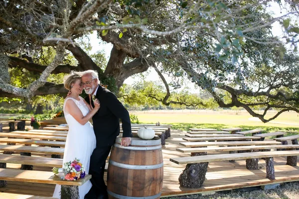 Walking back down the aisle, married