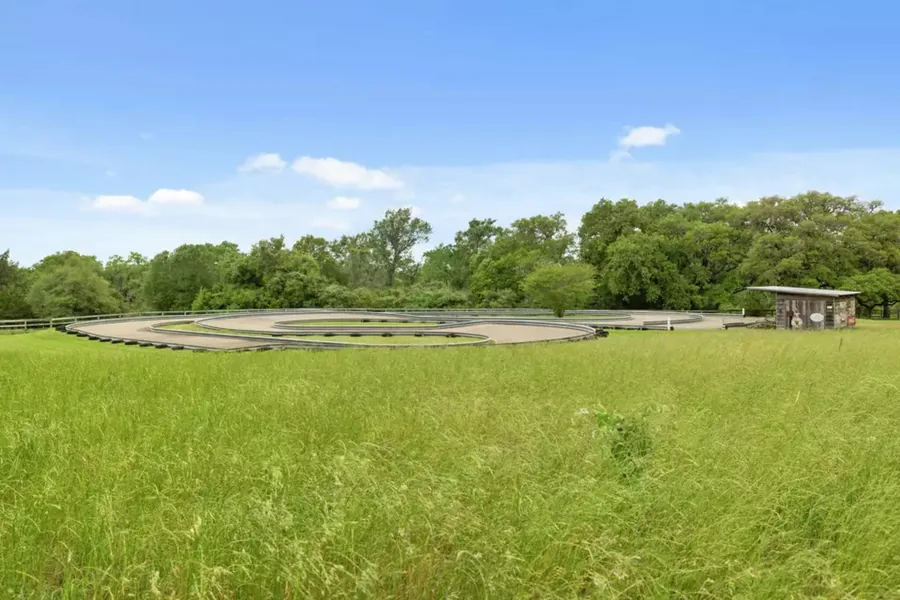Grand Prix go-kart track through the pasture