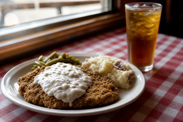 Chicken fried steak and sweet tea