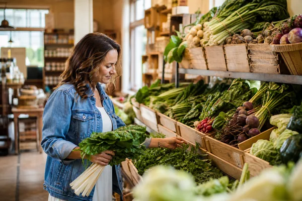 A fresh produce aisle