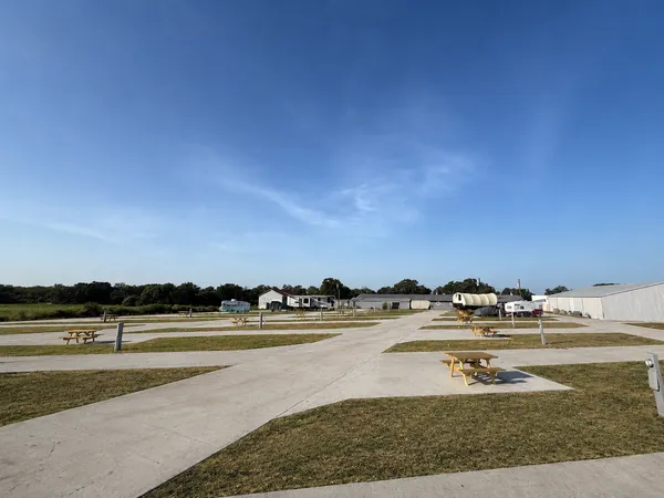 RV sites under an open Texas sky